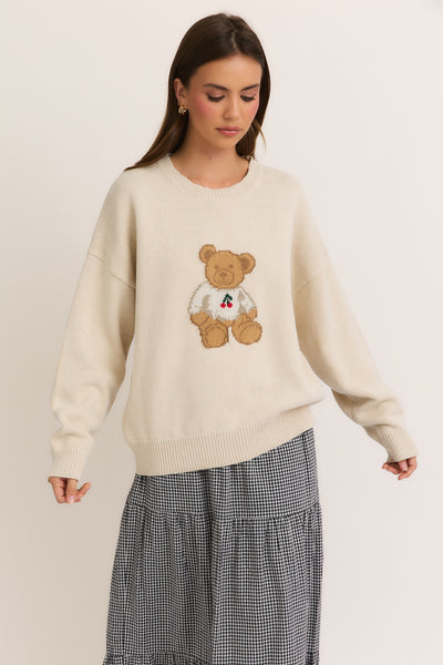 Teddy Sweater - Cream