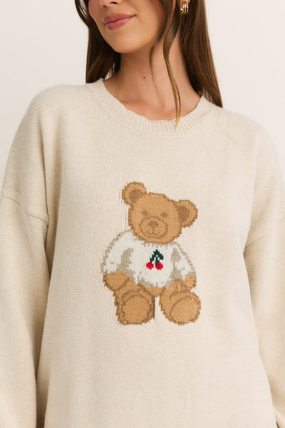 Teddy Sweater - Cream