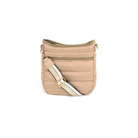 Large Puffer Crossbody Bag - Khaki