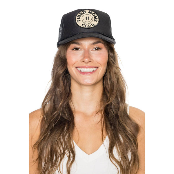 Tired Moms Club Trucker Hat Black