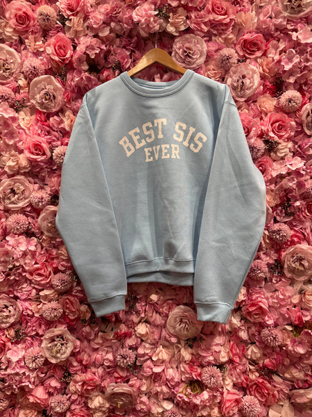 Best Sis Collegiate Sweatshirt - Blue