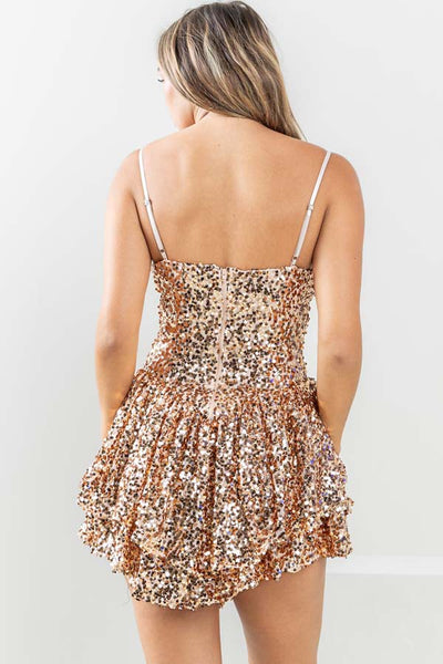 Showtime Dress - Gold