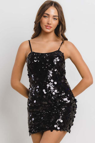 Shine On Dress - Black