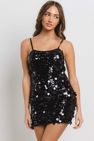 Shine On Dress - Black