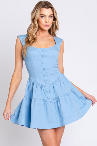 Spring Skies Dress - Blue