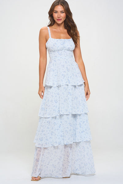 Avery Layered Maxi - Light Blue