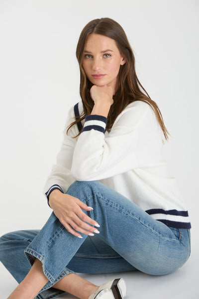 Varsity Sweater - Ivory