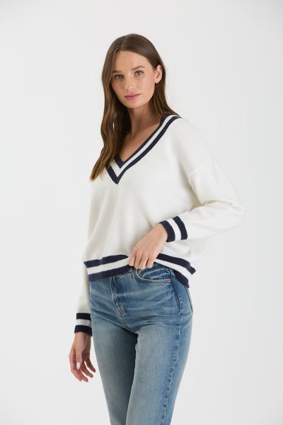 Varsity Sweater - Ivory