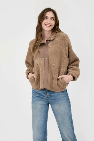 Teddy Sherpa Jacket - Mocha