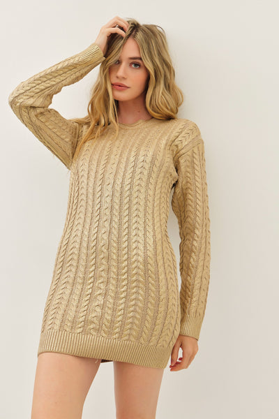 Shimmer Sweater Dress