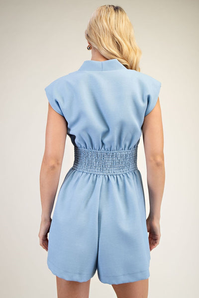 Clyde Romper - Blue