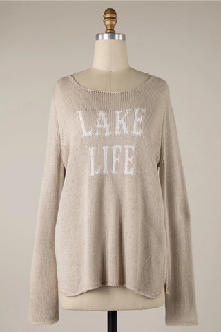 Lake Life Sweater - Khaki