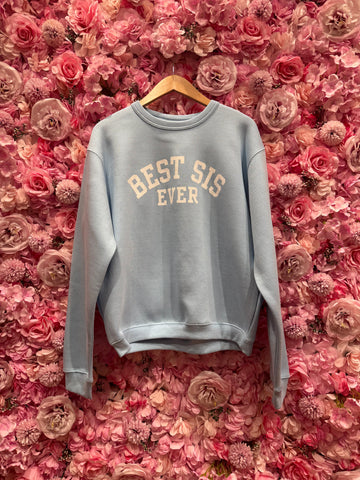 Best Sis Collegiate Sweatshirt - Blue