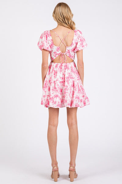 Bloom & Bow Dress - Pink