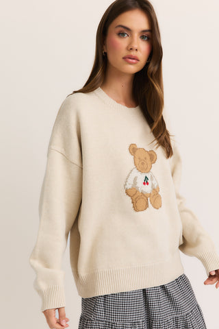 Teddy Sweater - Cream