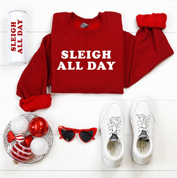 Sleigh All Day Sweatshirt - Red