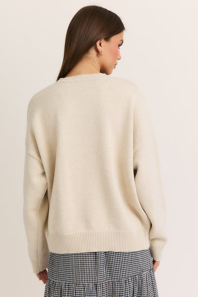 Teddy Sweater - Cream