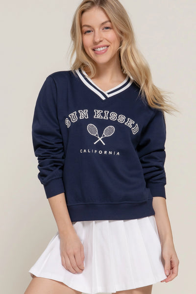 Sun Kissed Sweatshirt - Navy