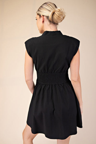 Bonnie Zipper Dress - Black