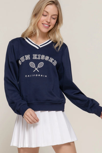 Sun Kissed Sweatshirt - Navy